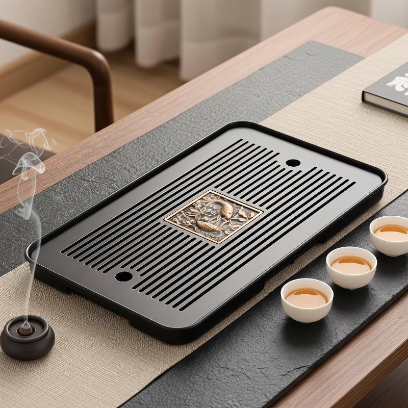 Bamboo Tea Tray - Dwupoziomowa drewniana taca do herbaty z