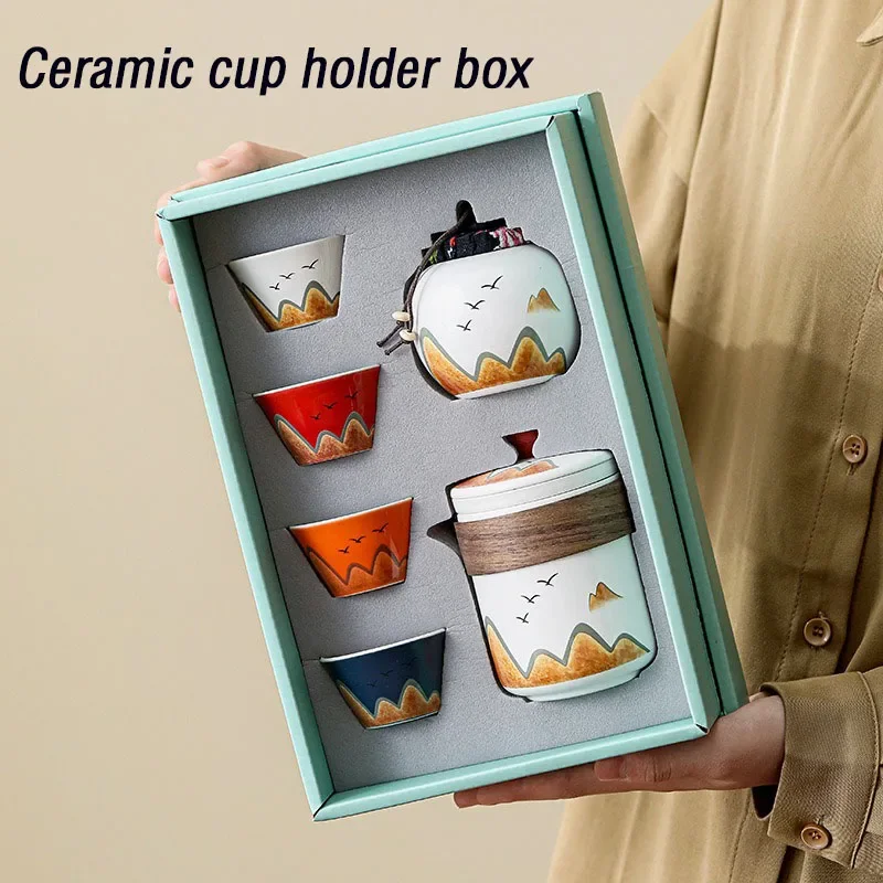 Coffee Tea In Chinese - Pudełko upominkowe, ceramiczny kubek do herbaty