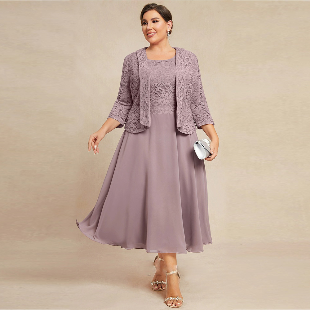 Coffee Plus Tea - 2-częściowa dostosowana sukienka Vestidos para Mujer