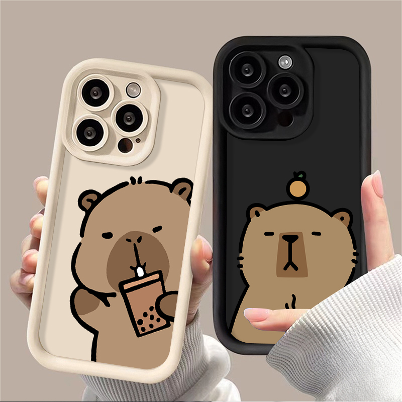 Coffee Plus Tea - Cartoon Cute Capybara Case dla Xiaomi