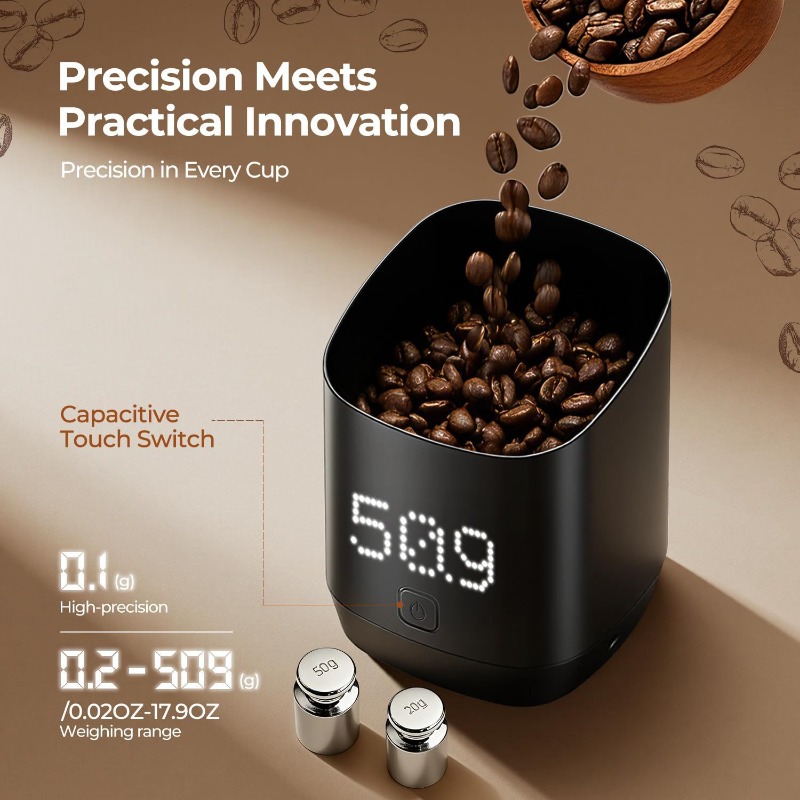 Coffee Bean Scale - Inteligentny kubek do odmierzania kawy, elektroniczna