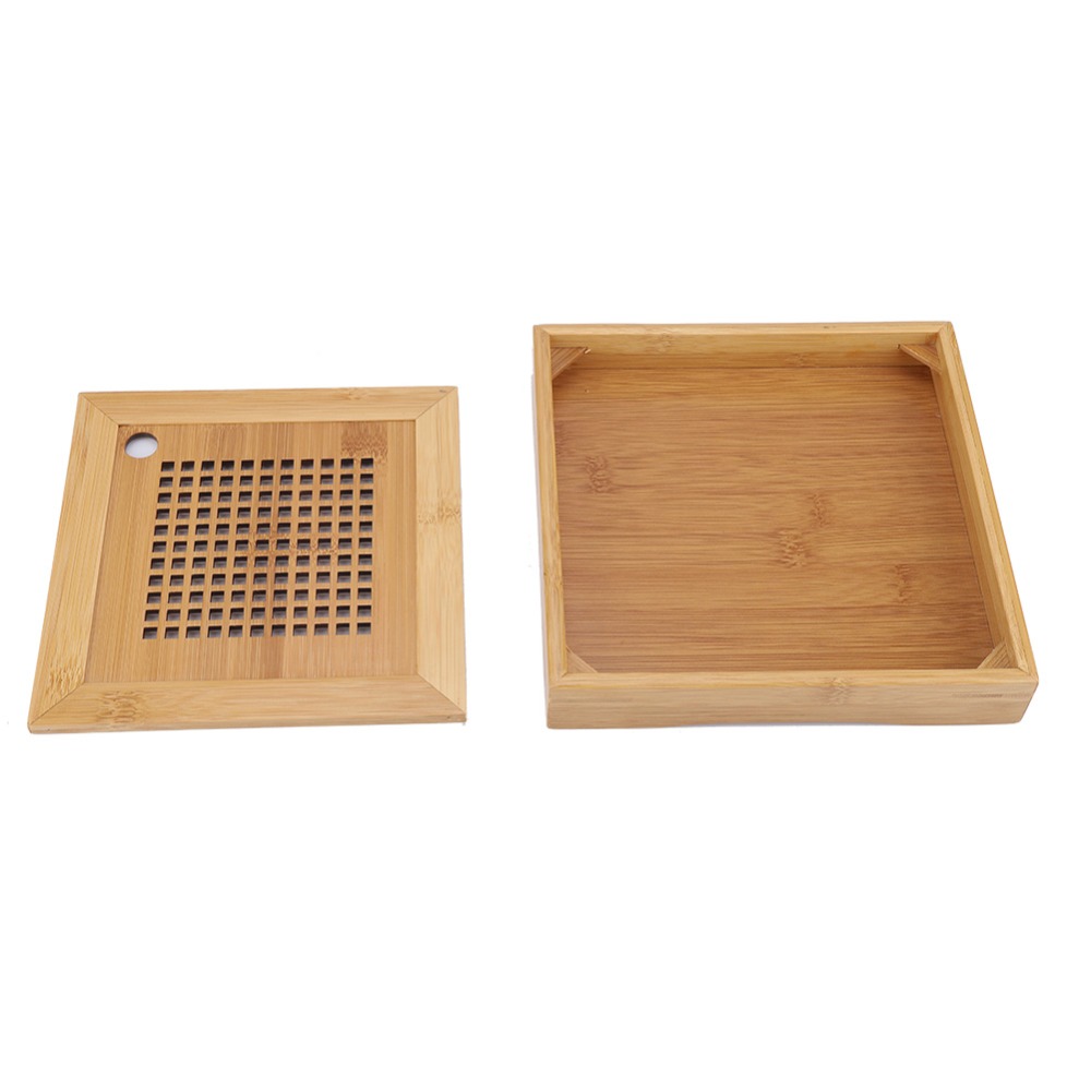 Bamboo Tea Tray - Kwadratowa Taca do Herbaty Kongfu, Mini