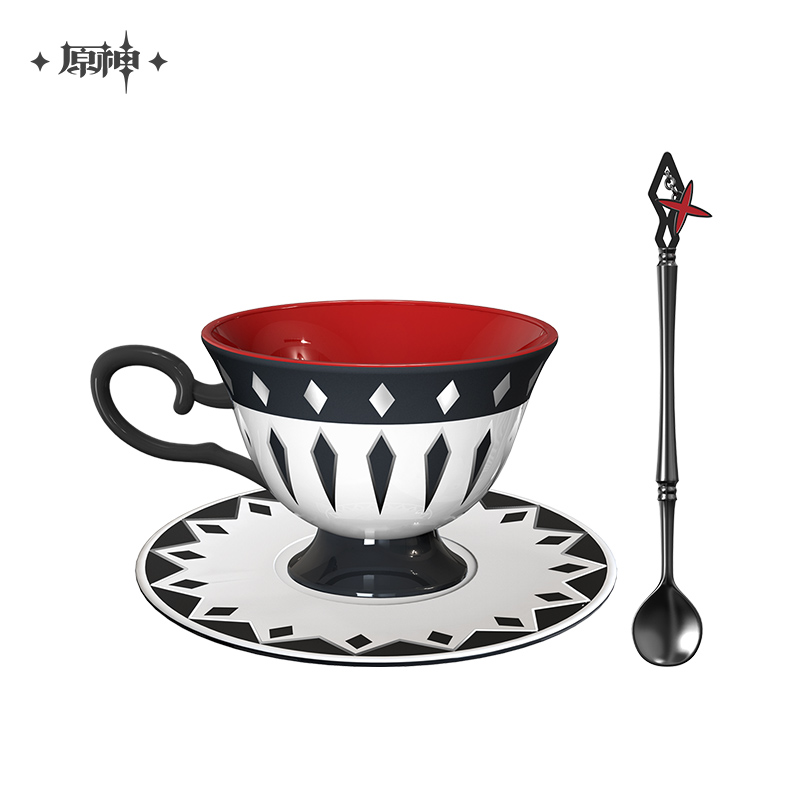 Coffee Tea Game - Gra Genshin Impact Neuvillette Arlecchino filiżanka