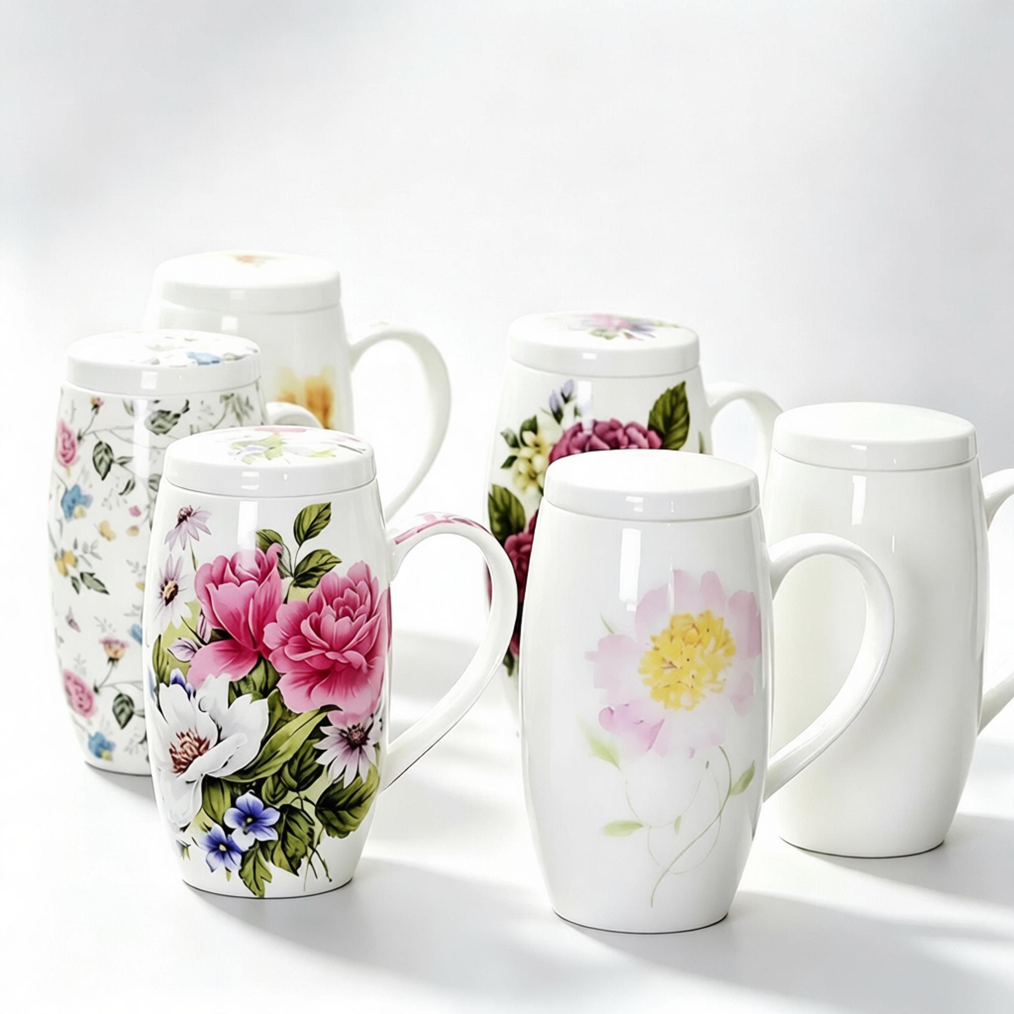 Coffee Plus Tea - 700ML, duży kubek z porcelany kostnej,