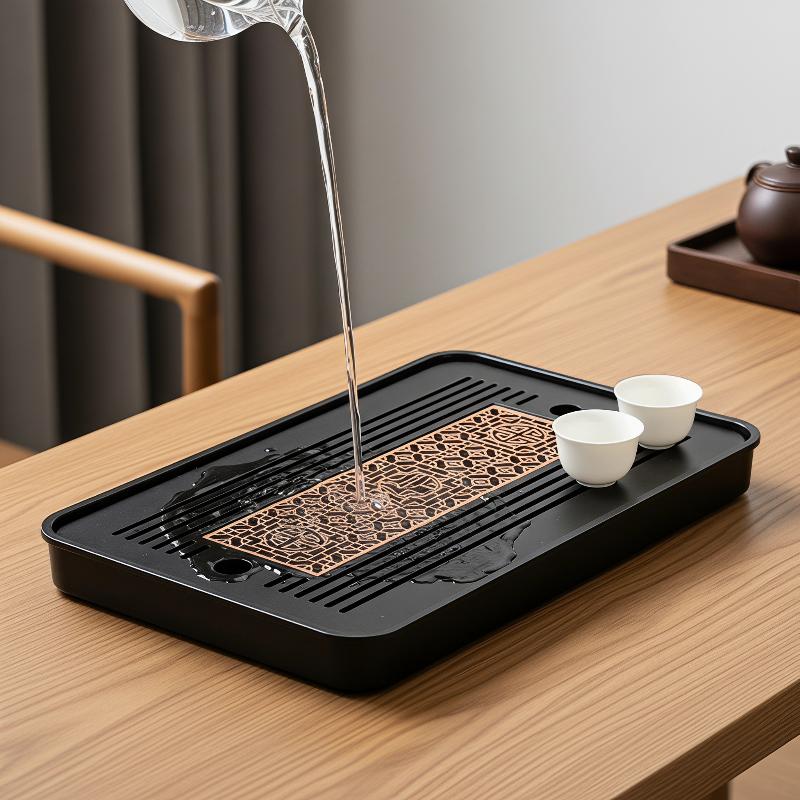 Dwupoziomowa drewniana taca do – Bamboo Tea Tray recenzja i cena
