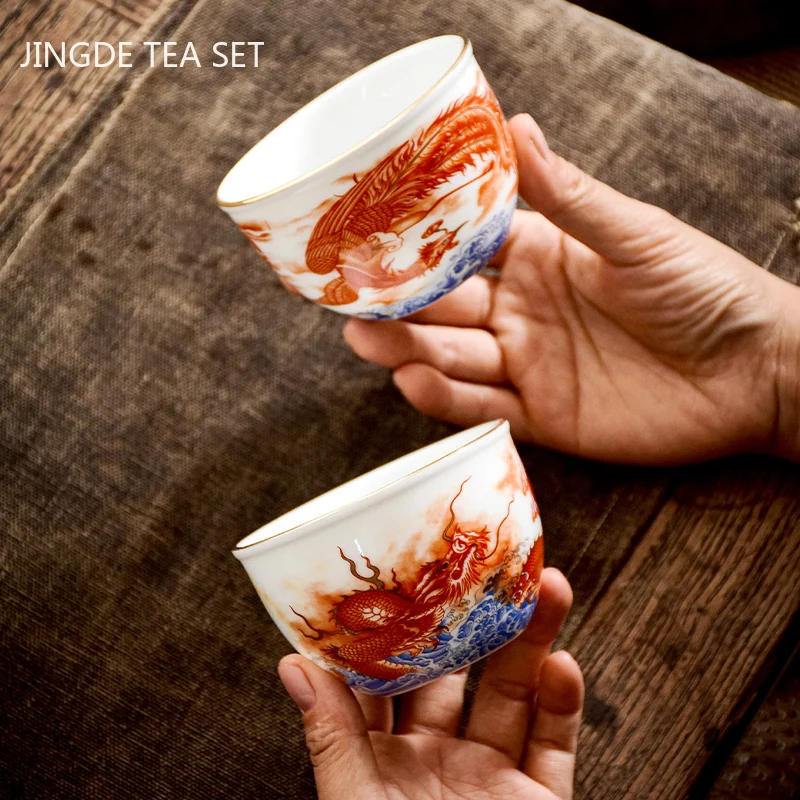 Chiński ceramiczny smok wzór f – Coffee Tea Set Up recenzja i cena