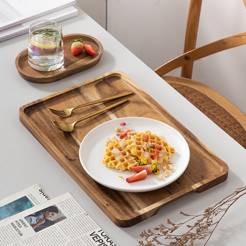 Taca na kawę z drewna akacjowe – Coffee Tea In Chinese recenzja i cena