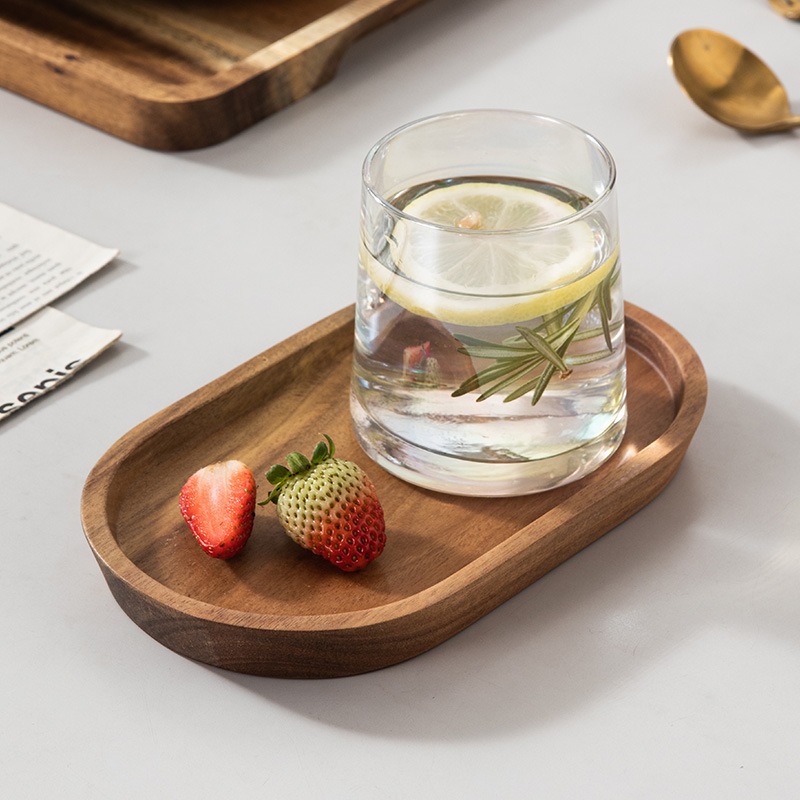 Taca na kawę z drewna akacjowe – Coffee Tea In Chinese recenzja i cena